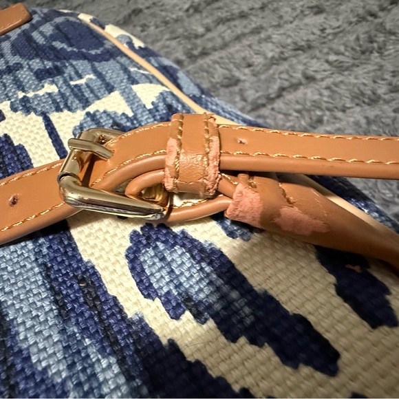 Spartina 449 Navy and Beige Patterned Backpack - Picture 8 of 9